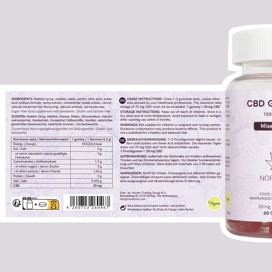 CBD Gummies (1500mg) Bessen