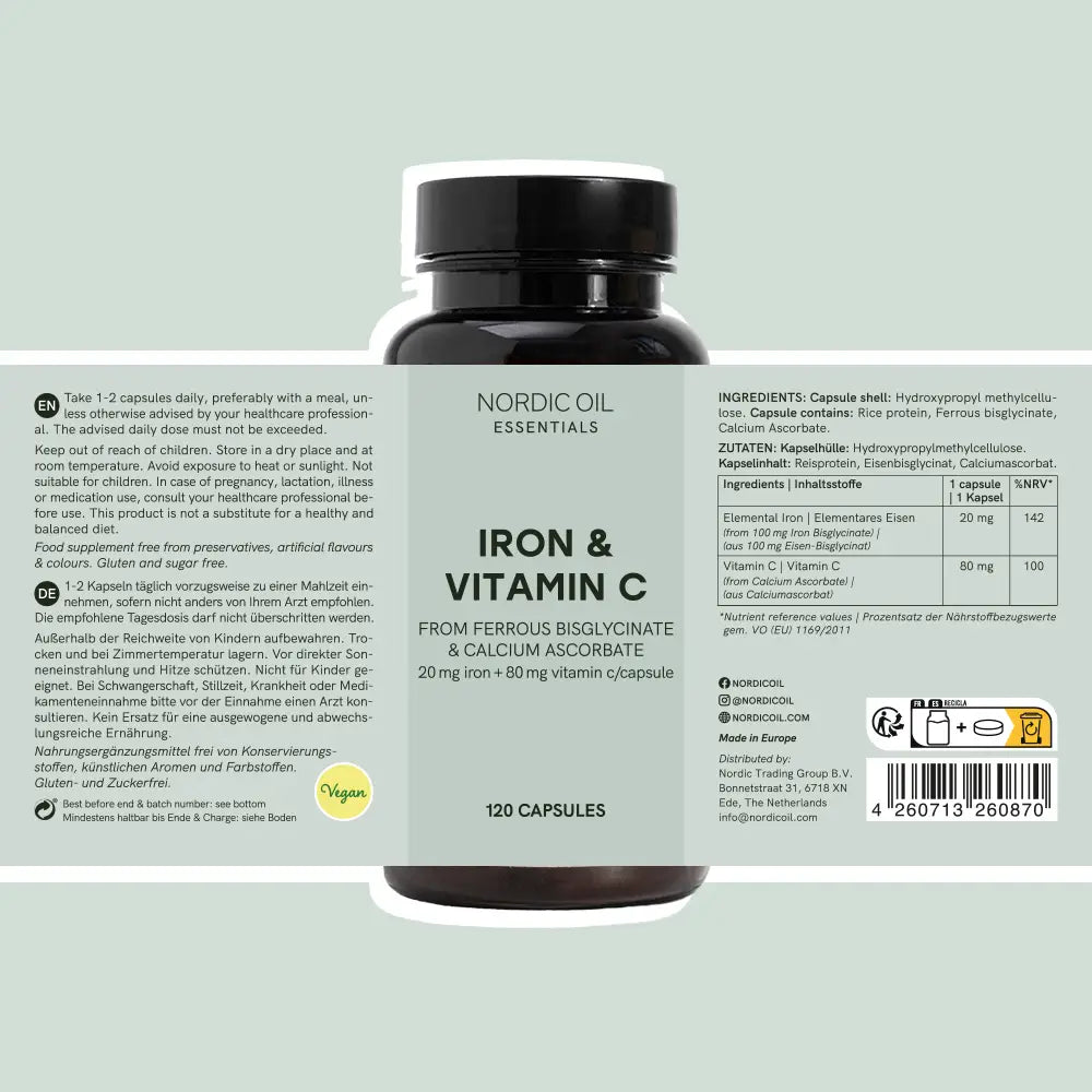 Ijzer- en Vitamine C Capsules