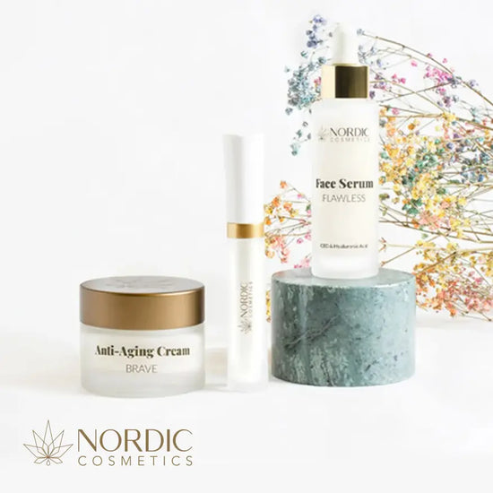  3 verschillende Nordic Cosmetics producten (presentatie)