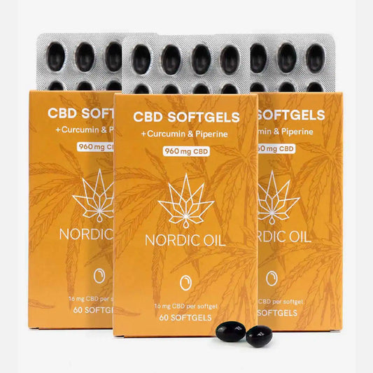 3voor2: CBD capsules 960mg met kurkuma