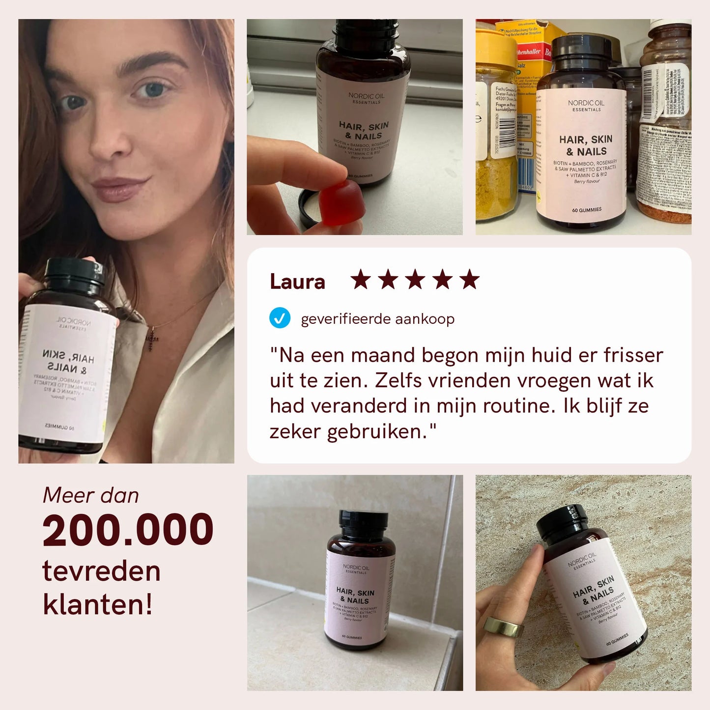 Huid, haar en nagels Gummies