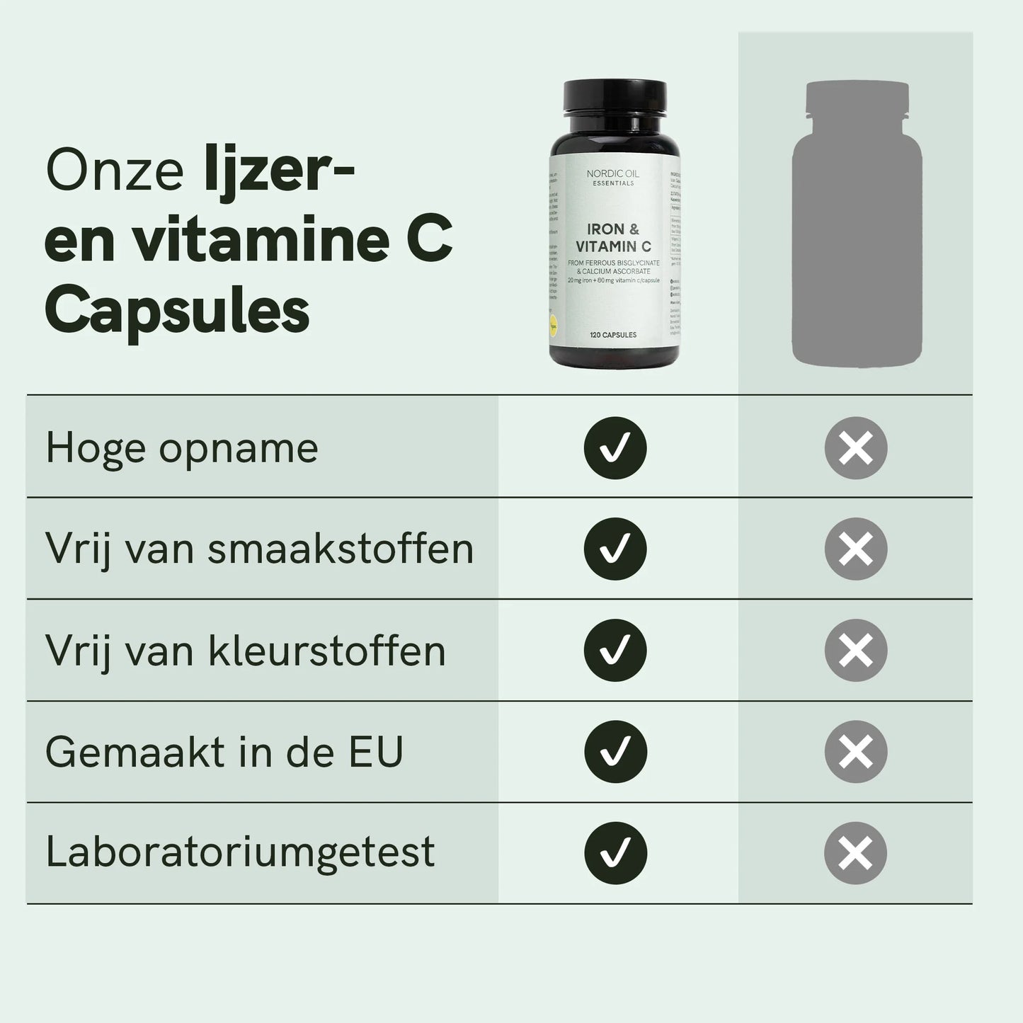 Ijzer- en Vitamine C Capsules