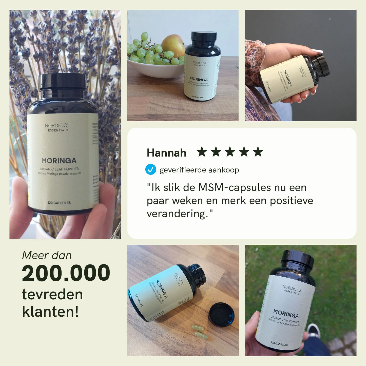 Moringa-poeder capsules