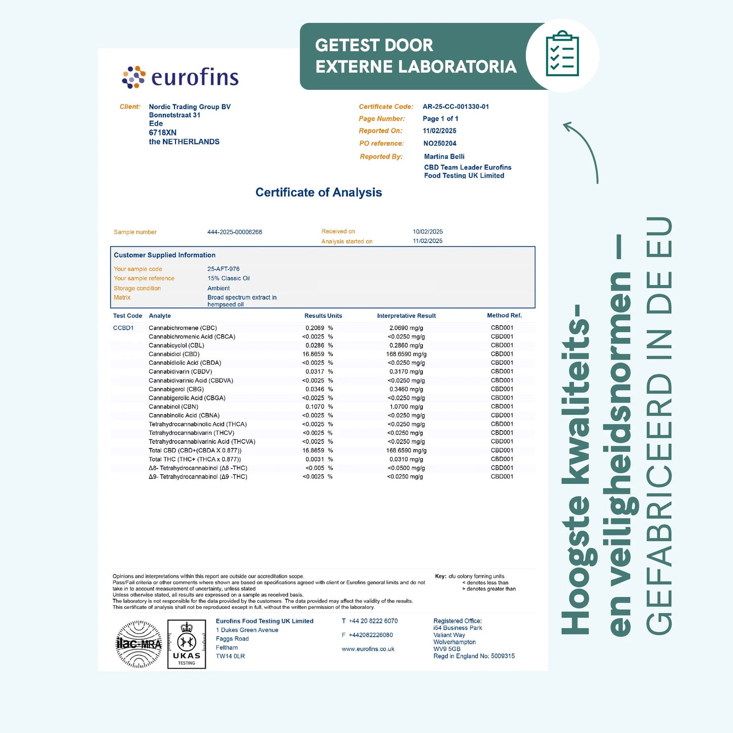 CBD olie (15%) CLASSIC