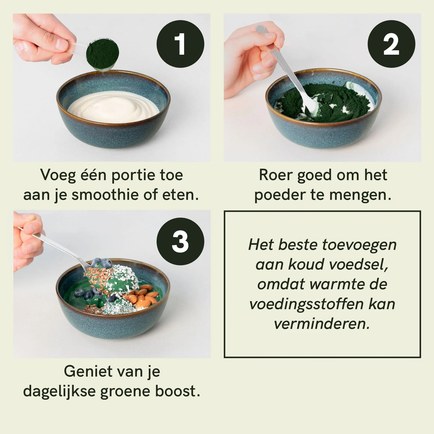 Spirulina-Chlorella-poeder